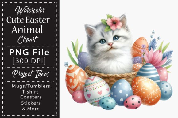 Download Watercolor Cute Easter Animal Clipart - Premium Resources
