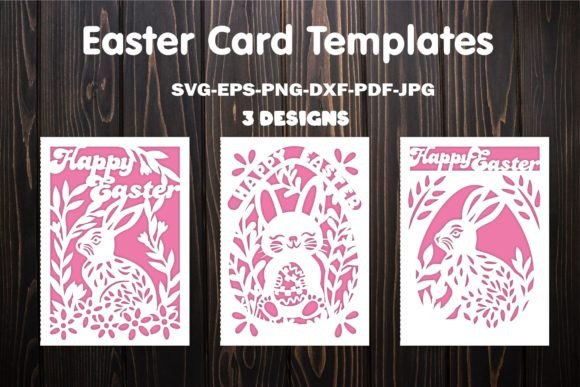 Download Happy Easter Card Svg Template for Laser - Happy easter card Collection